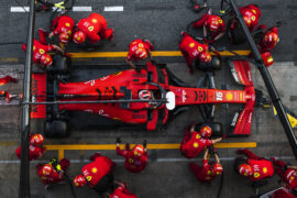 Charles Leclerc Ferrari testing Catalunya F1/2019