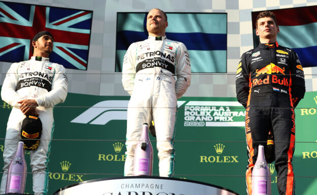 Race Results 2019 Australian F1 Grand Prix 1 Top 3 2019 Australian F1 GP: 1. Bottas, 2. Hamilton & 3. Verstappen