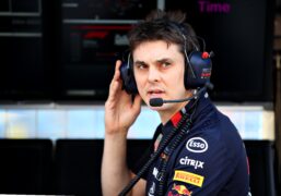 Red Bull Racing Head of Performance Engineering Ben Waterhouse looks on during previews ahead of the F1 Grand Prix of Bahrain at Bahrain International Circuit on March 28, 2019 in Bahrain.