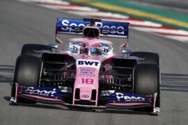Lance Stroll, SportPesa Racing Point F1 Team RP19 during the Barcelona February testing II at Circuit de Barcelona-Catalunya on February 28, 2019