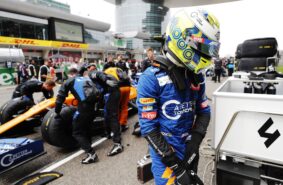 Lando Norris, McLaren, on the grid Chinese GP F1/2019
