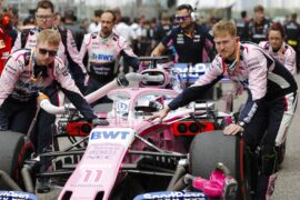 Sergio Perez, Racing Point RP19, on the grid Chinese GP F1/2019
