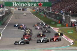 Formula One - Mercedes-AMG Petronas Motorsport, Chinese GP 2019. Lewis Hamilton, Valtteri Bottas & other drivers at the starting grid.
