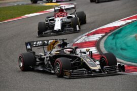 Romain Grosjean Haas & Kimi Raikkonen Alfa Romeo Racing Chinese GP F1/2019