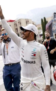 Hamilton jumped into Monaco pool with 'chemicals'