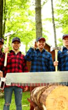 The Red Bull drivers go lumberjacking in Canada