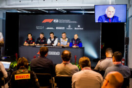 Franz Tost of Scuderia Toro Rosso and Austria during the team principal press conference during practice for the F1 Grand Prix of Canada at Circuit Gilles Villeneuve on June 07, 2019 in Montreal, Canada.