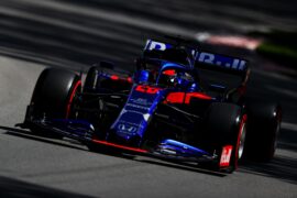 Daniil Kvyat driving the (26) Scuderia Toro Rosso STR14 Honda on track during practice for the F1 Grand Prix of Canada at Circuit Gilles Villeneuve on June 07, 2019 in Montreal, Canada.