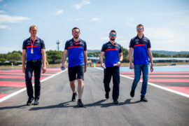 Daniil Kvyat of Scuderia Toro Rosso and Russia during previews ahead of the F1 Grand Prix of France at Circuit Paul Ricard on June 20, 2019 in Le Castellet, France.
