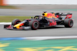 Max Verstappen driving the (33) Red Bull RB15 on track during the F1 Grand Prix of Germany at Hockenheimring on July 28, 2019 (Photo by Alexander Hassenstein/Getty Images)
