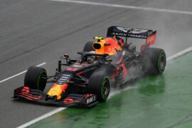 Pierre Gasly driving the (10) Red Bull RB15 on track during the F1 Grand Prix of Germany at Hockenheimring on July 28, 2019 (Photo by Dan Mullan/Getty Images)