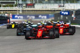 Start of the 2019 Russian F1 GP