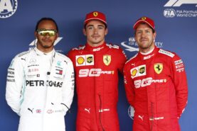 Leclerc 'happy' if Ferrari keeps Vettel