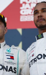 Hamilton & Bottas Celebrate Six F1 World Titles with Petronas