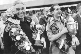 Alberto Ascari with thropy