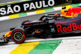 Alexander Albon, Red Bull RB15 during the 2019 Formula One Brazilian Grand Prix at Autódromo José Carlos Pace, on November 15, 2019 in Sao Paulo, Brazil.