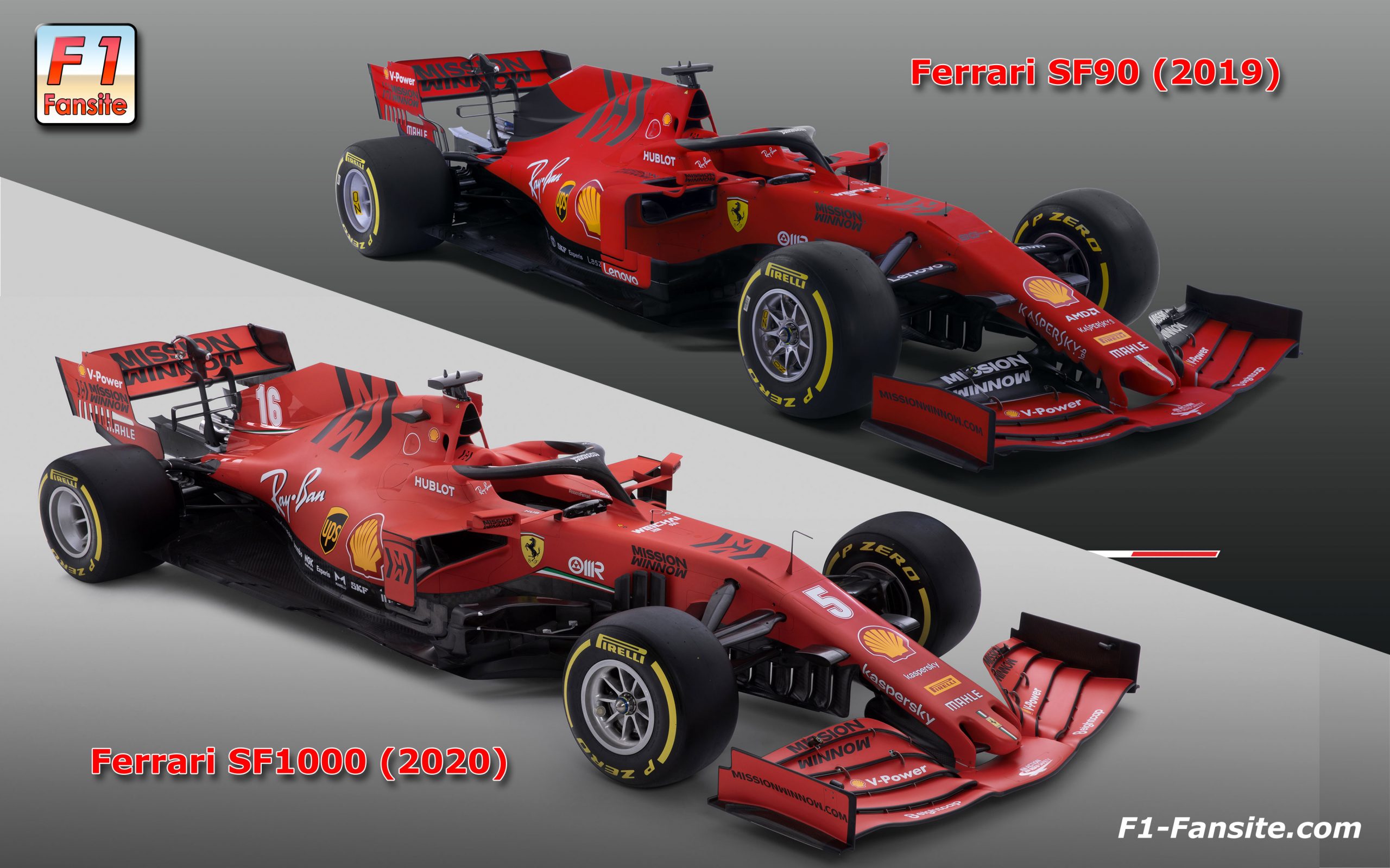 Ferrari-SF90-VS-SF1000-front-right-view-