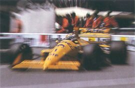 Lotus 100T driven by Nelson Piquet at Monaco (1988)