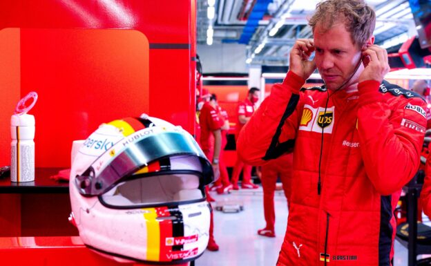 Vettel happy his final season with Ferrari now ends 1 Vettel happy his last season with Ferrari now ends