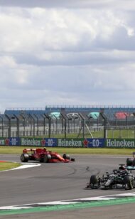 Climate change protesters arrested during British GP