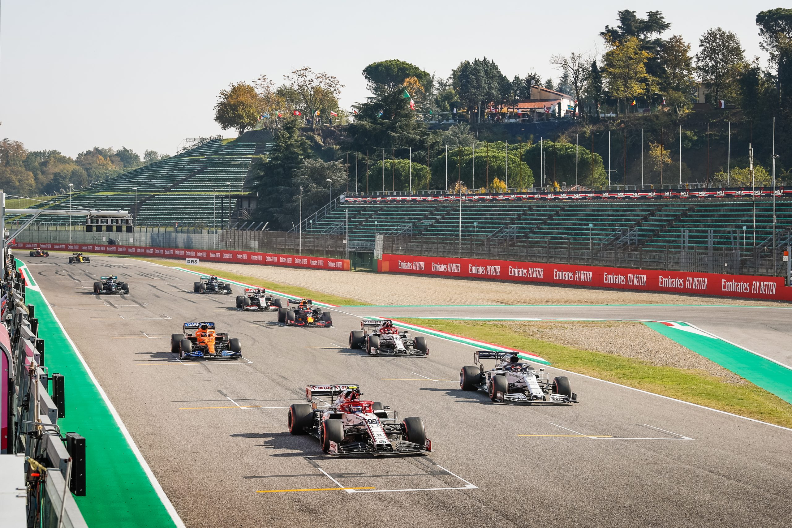 F1 Starting Grid 2020 Emilia Romagna GP Race at Imola track