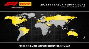 Pirelli revela las opciones de compuestos de neumáticos de F1 para la temporada actual