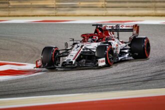 07 RAIKKONEN Kimi (fin), Alfa Romeo Racing ORLEN C39, em ação durante o Grande Prêmio Rolex Sakhir de Fórmula 1 de 2020, de 4 a 6 de dezembro de 2020, no Circuito Internacional do Bahrein, em Sakhir, Bahrein - Foto Florent Gooden / DPPI