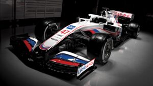 2021 Haas VF-21 F1 Car launch pictures