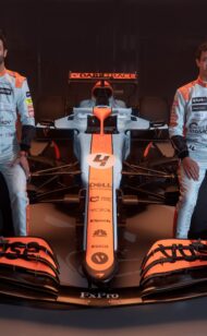 Norris e Ricciardo svelano i loro speciali caschi ispirati al Golfo