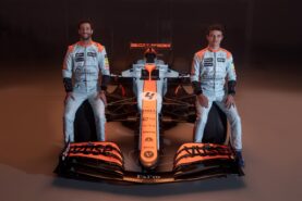 Norris & Ricciardo reveal their special Gulf-inspired helmets