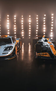 Dietro le quinte del servizio fotografico della Gulf X McLaren