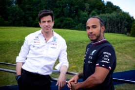Hamilton signed two-year contract extension with the Mercedes team