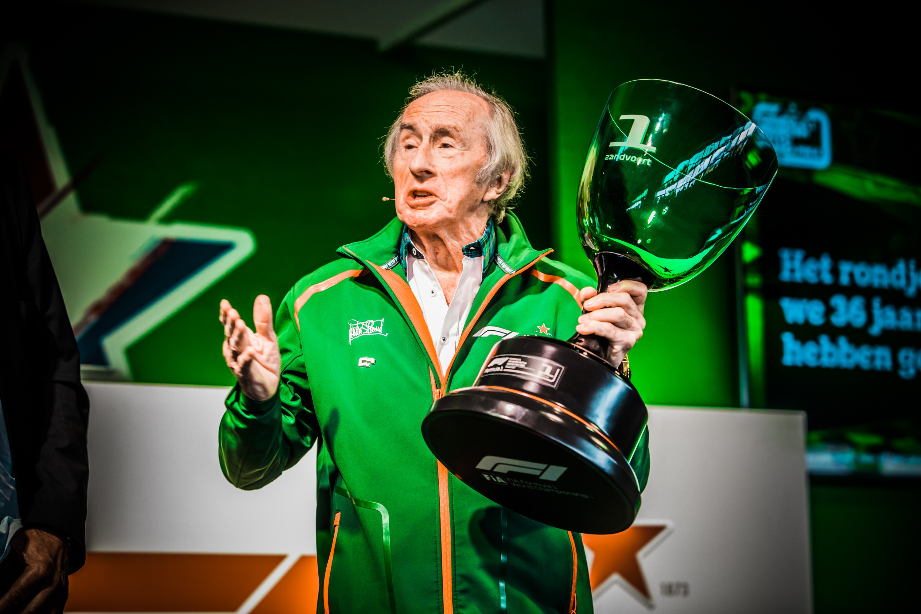 Sir Jackie Stewart reveals 'green' Dutch F1 GP Trophy