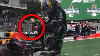 Verstappen multou € 50k por tocar na asa traseira de Hamilton?