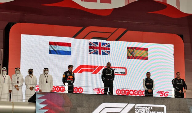 Alonso says F1 podium with title protagonists felt 'strange' 1 Alonso says F1 podium with title protagonists felt 'strange'