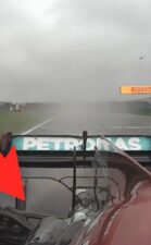 Mercedes W12 'Automatic' rear suspension in action