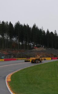 Driver tests proposed new Eau Rouge track layout at Spa