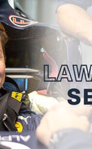 Liam Lawson gets ready for the F1 Rookie Test