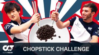 Battle of the Beans | Gasly & Tsunoda's Chopstick Challenge
