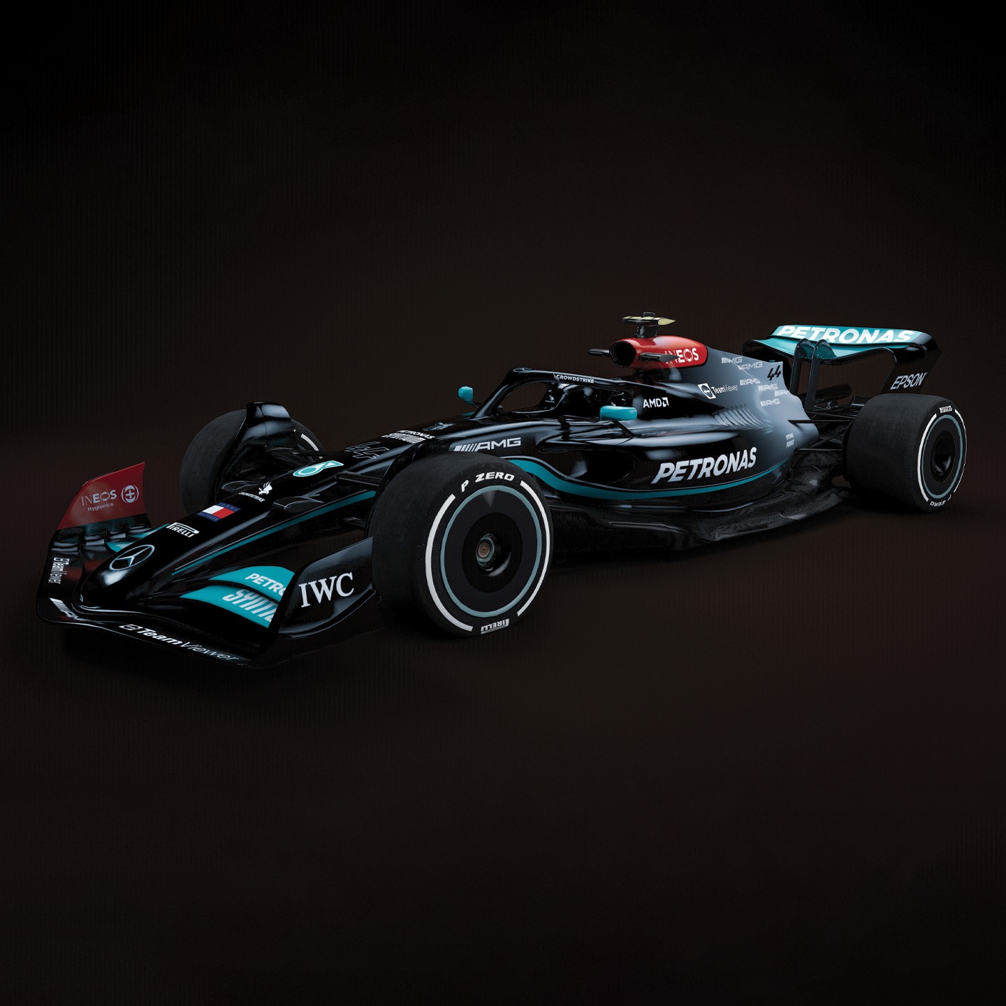 2022 Mercedes W13 F1 car launch photos