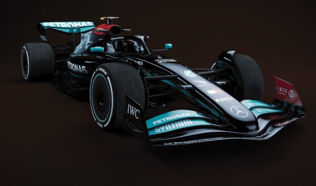 Mercedes W13 right front view