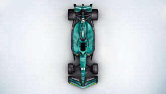 The Aston Martin AMR22 top view