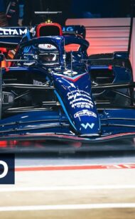 Putaran pertama Williams FW44 di Sirkuit Silverstone