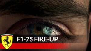 Ferrari's F1-75 Engine Fire-up