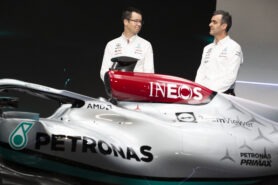 2022 Mercedes W13 F1 car launch photos