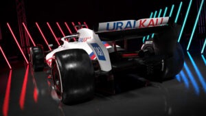 Haas VF-22 left back view