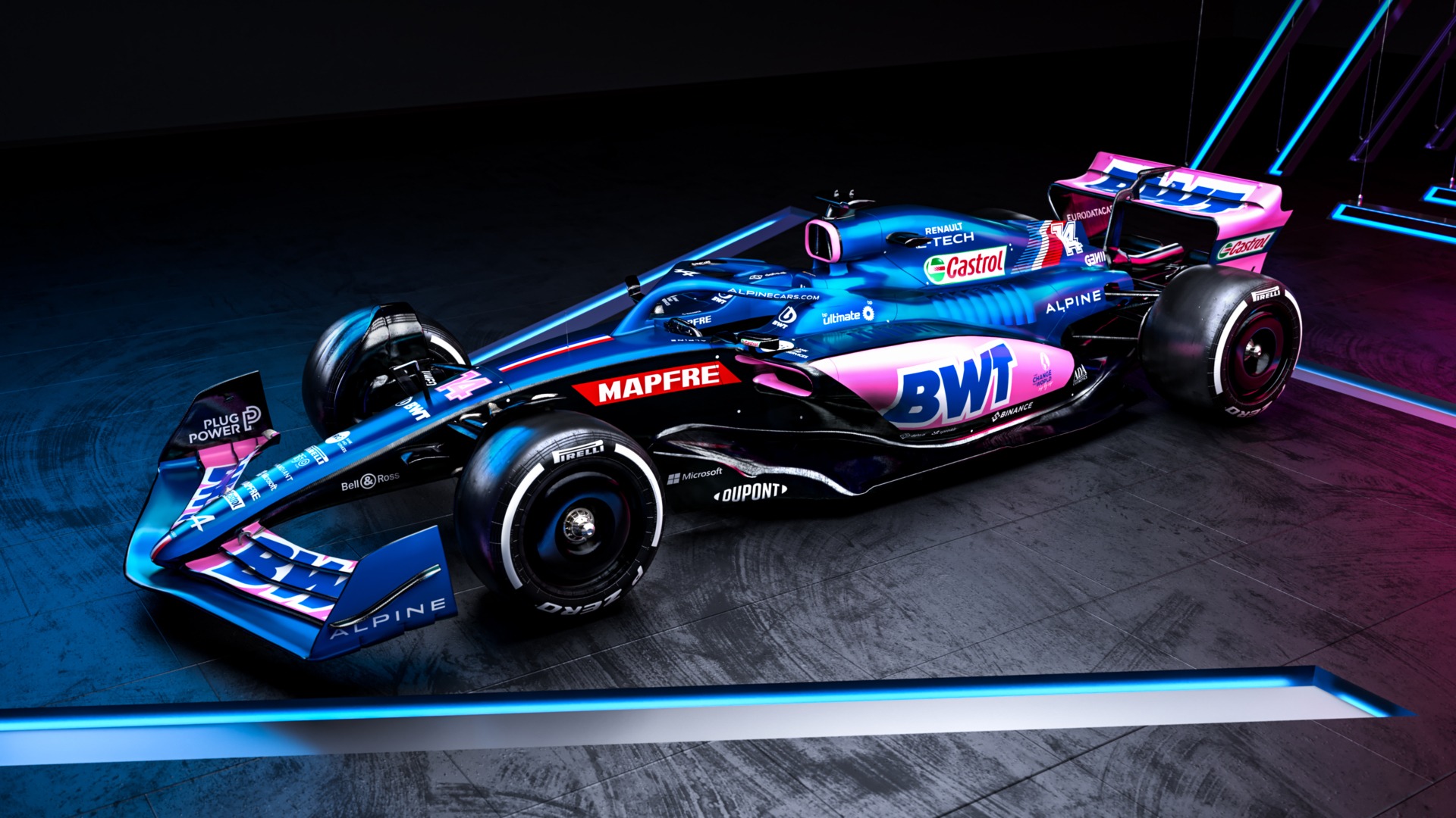 2022 Alpine A522 F1 car launch photos