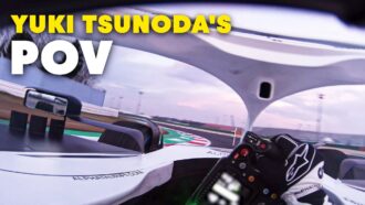 POV：AlphaTauriAT03を運転する角田