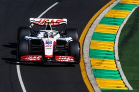 Sin chasis F1 de repuesto para el equipo Haas en Melbourne