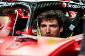 Sainz not saying a word about new 2023 Ferrari F1 car